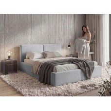 Gulta ar paceļamo mehānismu HILTON 160x200, gaiši pelēks